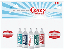 Tablet Screenshot of drinkcrazywater.com